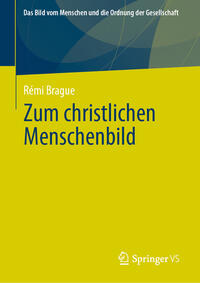 Vorderes Coverbild Zum christlichen Menschenbild