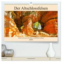 Vorderes Coverbild Der Altschlossfelsen - Größte Felsformation der Pfalz im herbstlichen Farbspiel (hochwertiger Premium Wandkalender 2026 DIN A2 quer), Kunstdruck in Hochglanz