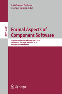 Vorderes Coverbild Formal Aspects of Component Software