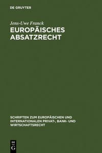 Vorderes Coverbild Europäisches Absatzrecht