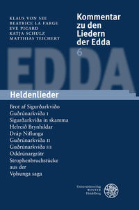 Vorderes Coverbild Kommentar zu den Liedern der Edda / Heldenlieder