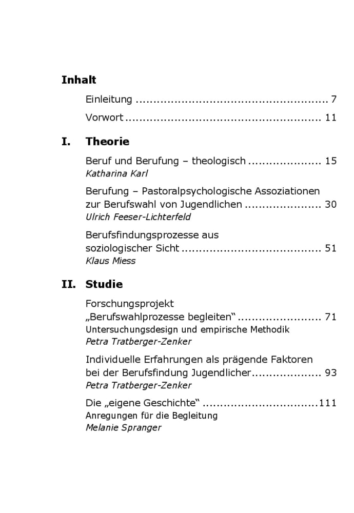 Beispielinhalt (Bild) Beruf(en) leben - ebook