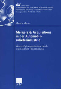 Vorderes Coverbild Mergers & Acquisitions in der Automobilzulieferindustrie