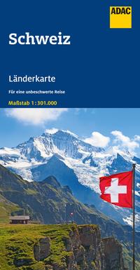 Vorderes Coverbild ADAC Länderkarte Schweiz 1:301.000