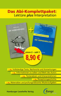 Vorderes Coverbild Die Verwandlung von Franz Kafka – Lektüre plus Interpretation