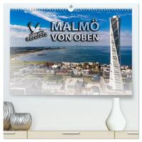 Vorderes Coverbild Malmö von oben (hochwertiger Premium Wandkalender 2026 DIN A2 quer), Kunstdruck in Hochglanz