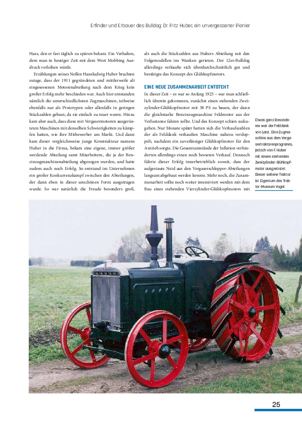 Beispielinhalt (Bild) Lanz Bulldog