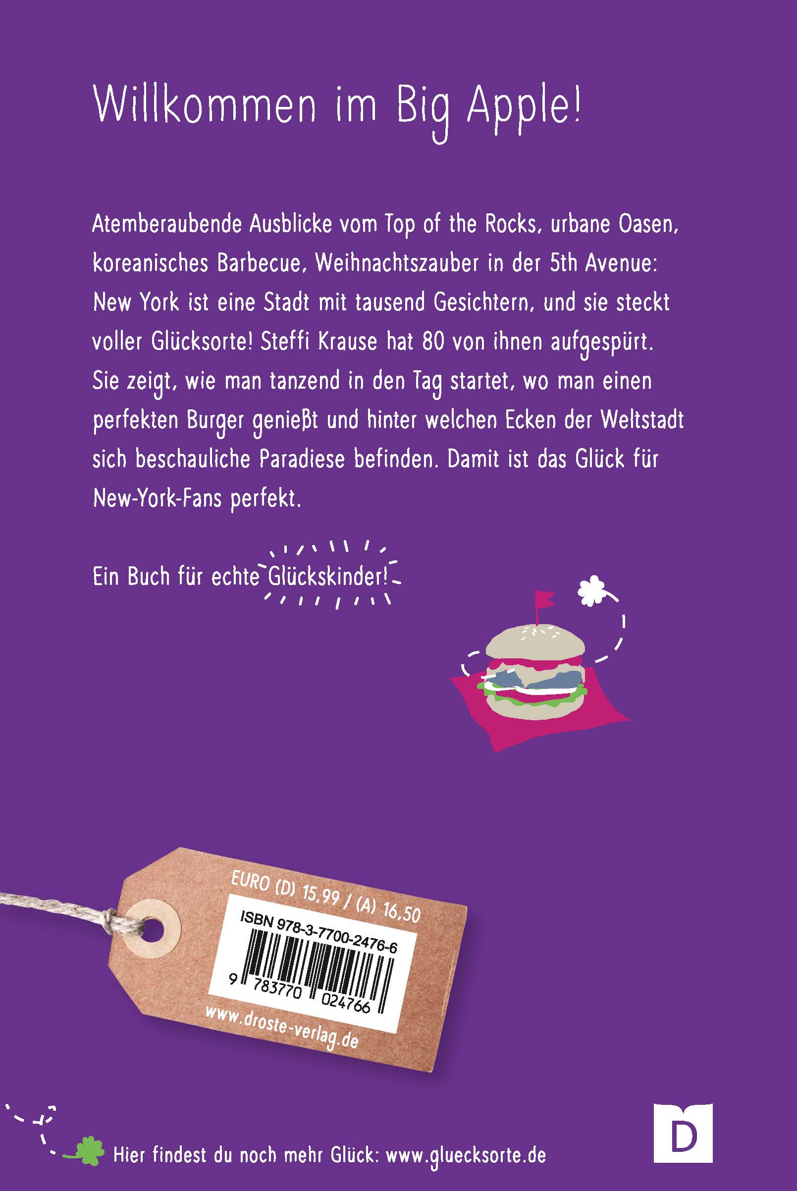 Rückseitencover Glücksorte in New York