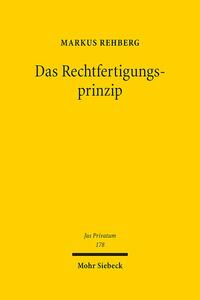 Vorderes Coverbild Das Rechtfertigungsprinzip
