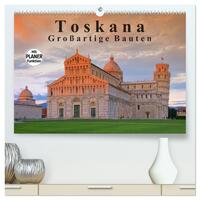 Vorderes Coverbild Toskana - Großarige Bauten (hochwertiger Premium Wandkalender 2025 DIN A2 quer), Kunstdruck in Hochglanz