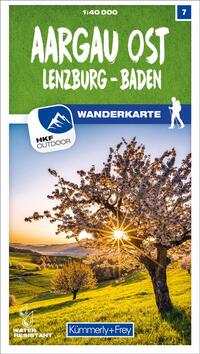 Vorderes Coverbild Kümmerly+Frey Wanderkarte 7 Aargau Ost 1:40.000