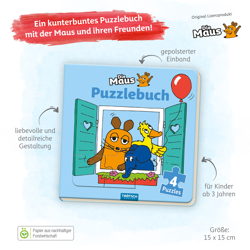Beispielinhalt (Bild) Trötsch Die Maus Puzzlebuch