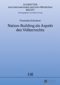 Vorderes Coverbild Nation-Building als Aspekt des Völkerrechts