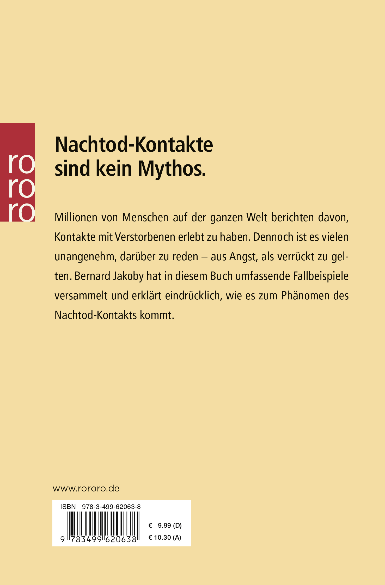 Rückseitencover Begegnungen mit dem Jenseits