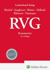 Vorderes Coverbild RVG Kommentar