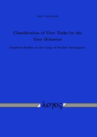 Vorderes Coverbild Classification of User Tasks by the User Behavior