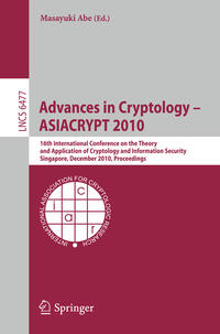 Vorderes Coverbild Advances in Cryptology - ASIACRYPT 2010