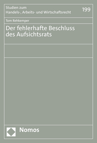 Vorderes Coverbild Der fehlerhafte Beschluss des Aufsichtsrats
