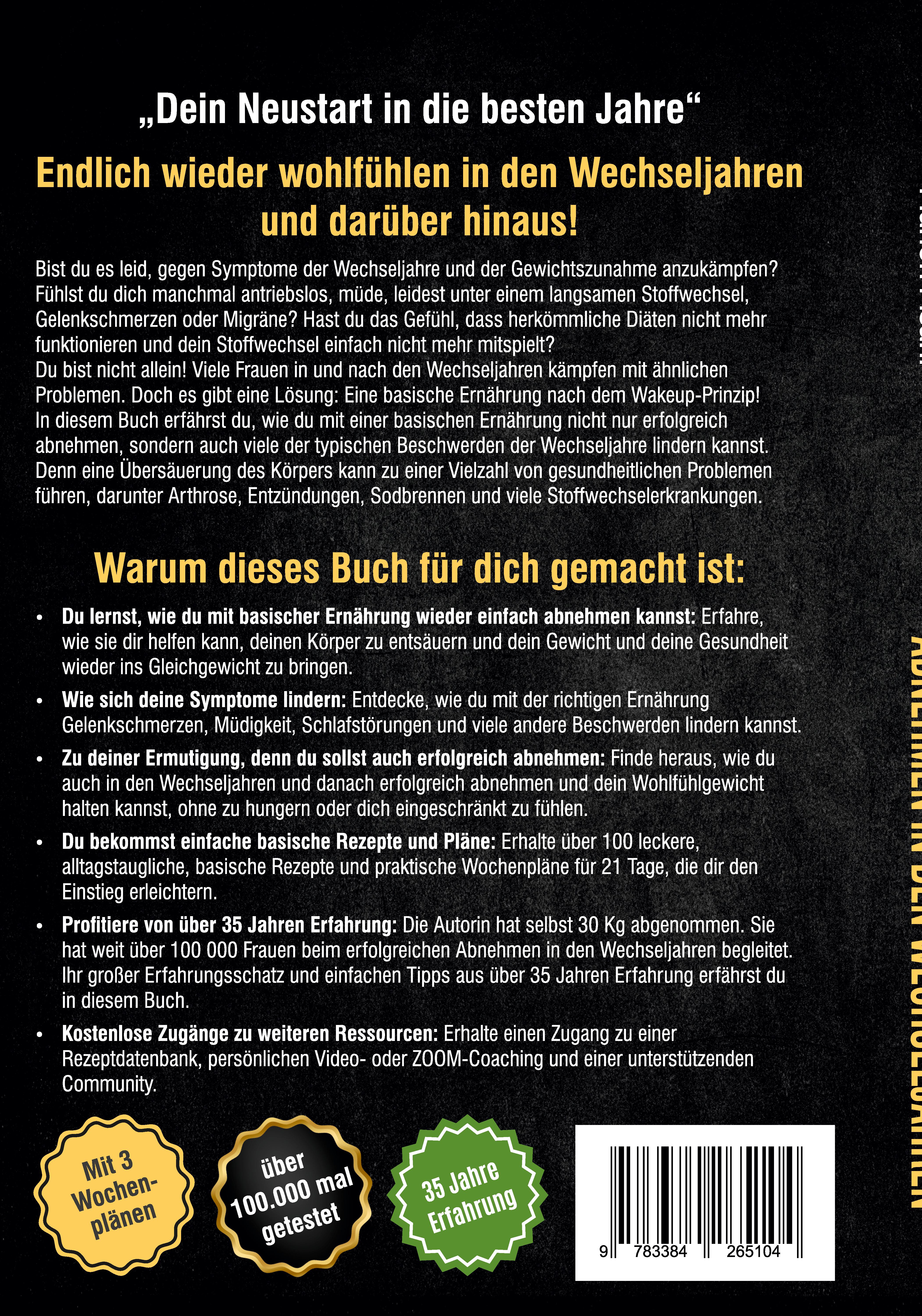 Rückseitencover Abnehmen in den Wechseljahren