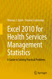 Vorderes Coverbild Excel 2010 for Health Services Management Statistics