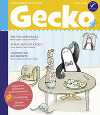 Vorderes Coverbild Gecko Kinderzeitschrift Band 63
