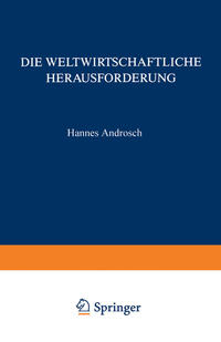 Vorderes Coverbild Die Weltwirtschaftliche Herausforderung