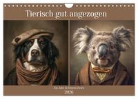 Vorderes Coverbild Tierisch gut angezogen (Wandkalender 2026 DIN A4 quer), CALVENDO Monatskalender
