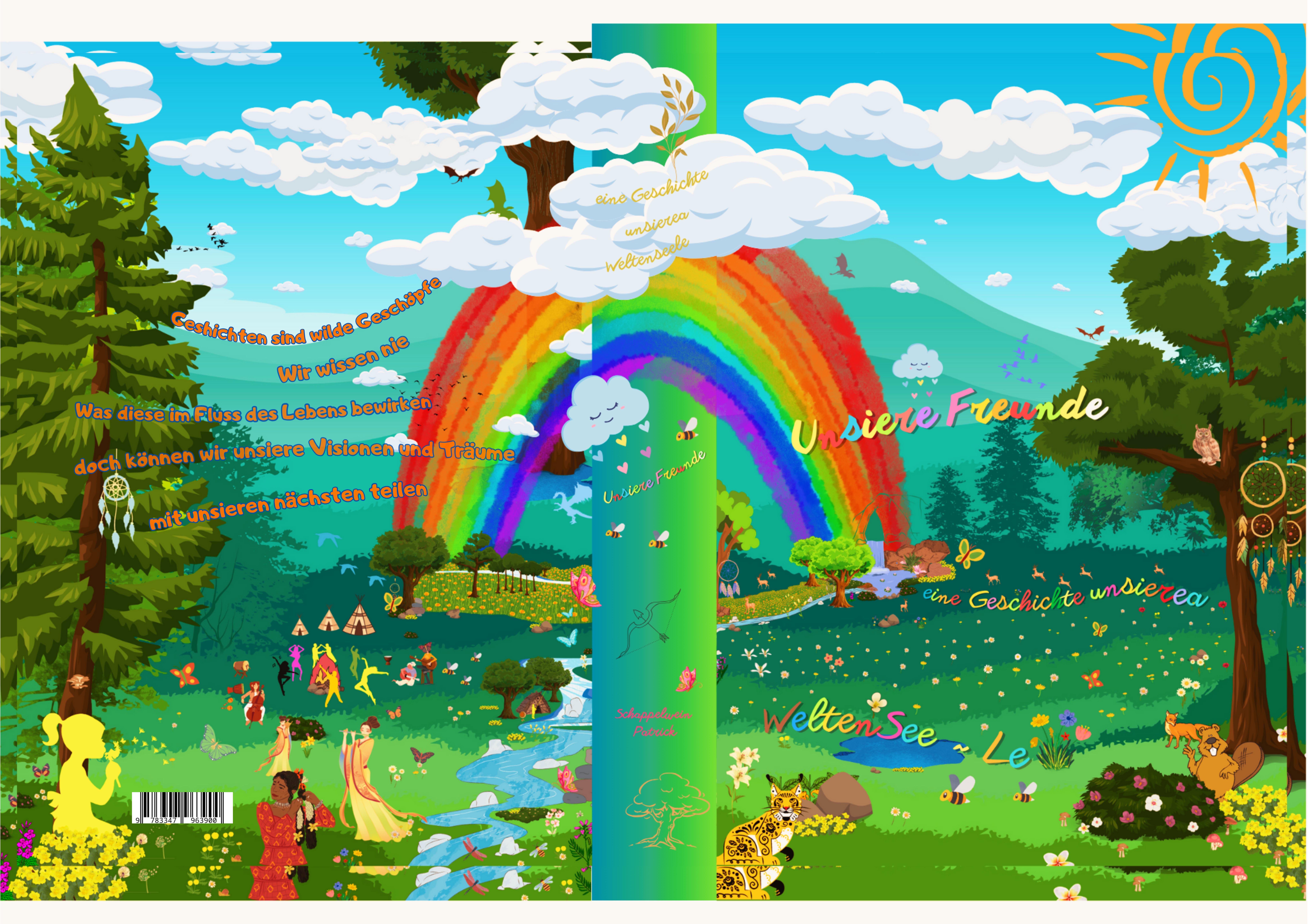 Gesamtes Coverbild Unsere Freunde ( Original ) in Farbschrift