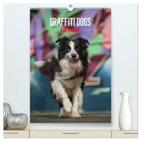 Vorderes Coverbild Graffiti Dogs Kunterbunt (hochwertiger Premium Wandkalender 2025 DIN A2 hoch), Kunstdruck in Hochglanz