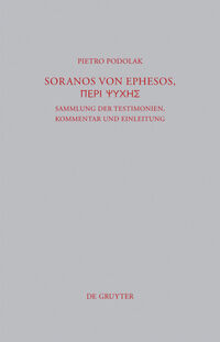 Vorderes Coverbild Soranos von Ephesos, Peri psyches