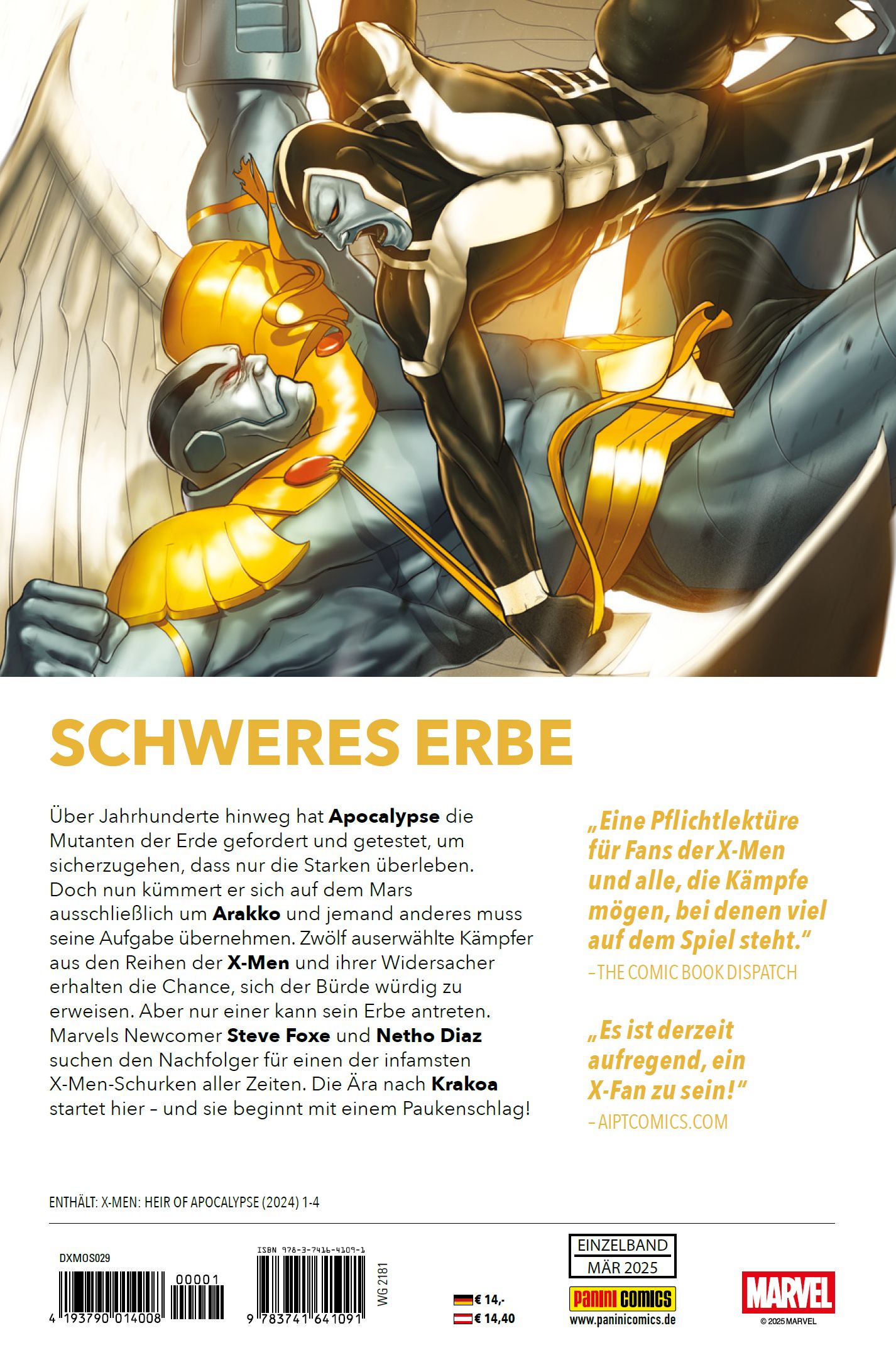 Rückseitencover X-Men: Kampf um den Thron von Apocalypse