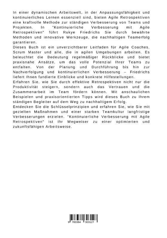 Rückseitencover Kontinuierliche Verbesserung mit Agile Retrospektiven