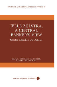 Vorderes Coverbild Jelle Zijlstra, a Central Banker’s View