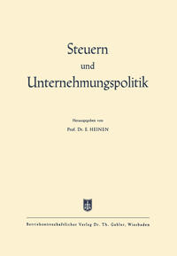 Vorderes Coverbild Steuern und Unternehmungspolitik