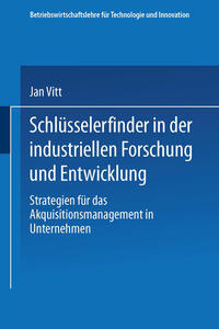 Vorderes Coverbild Schlüsselerfinder in der industriellen Forschung und Entwicklung