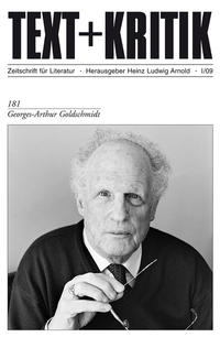 Vorderes Coverbild Georges-Arthur Goldschmidt