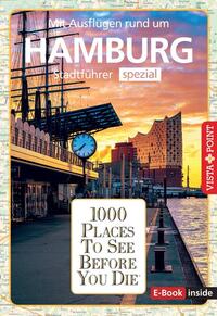 Vorderes Coverbild Reiseführer Hamburg. Stadtführer inklusive Ebook. Ausflugsziele, Sehenswürdigkeiten, Restaurant & Hotels uvm.
