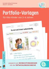Vorderes Coverbild Portfolio-Vorlagen für Kita-Kinder von 3–6 Jahren