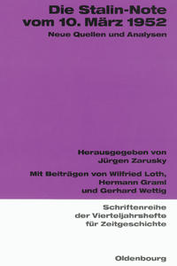 Vorderes Coverbild Die Stalin-Note vom 10. März 1952