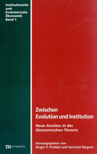 Vorderes Coverbild Zwischen Evolution und Institution