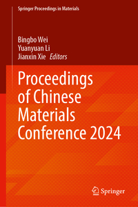 Vorderes Coverbild Proceedings of Chinese Materials Conference 2024