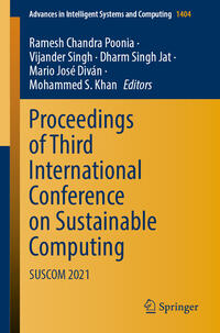 Vorderes Coverbild Proceedings of Third International Conference on Sustainable Computing