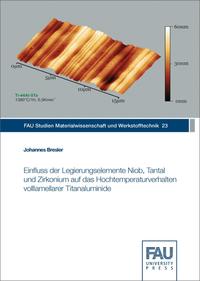 Vorderes Coverbild Einfluss der Legierungselemente Niob, Tantal und Zirkonium auf das Hochtemperaturverhalten volllamellarer Titanaluminide