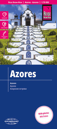 Vorderes Coverbild Reise Know-How Landkarte Azoren / Azores (1:70.000)