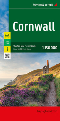 Vorderes Coverbild Cornwall, Straßen- und Freizeitkarte 1:150.000, freytag & berndt