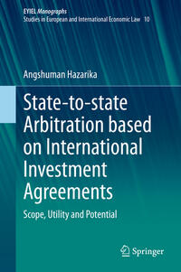 Vorderes Coverbild State-to-state Arbitration based on International Investment Agreements