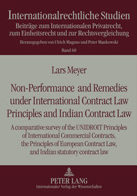 Vorderes Coverbild Non-Performance and Remedies under International Contract Law Principles and Indian Contract Law