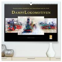 Vorderes Coverbild Dampflokomotiven - wunderschöne Dampfloks aus Deutschland und der Welt (hochwertiger Premium Wandkalender 2025 DIN A2 quer), Kunstdruck in Hochglanz