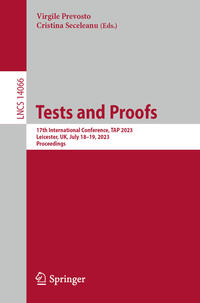 Vorderes Coverbild Tests and Proofs