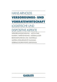 Vorderes Coverbild Versorgungs- und Vorratswirtschaft
